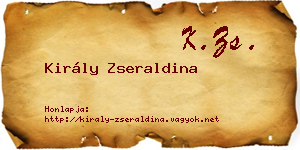 Király Zseraldina névjegykártya